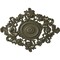 Ekena Millwork Katheryn Ceiling Medallion, Hand-Painted Painted Turtle, 22 1/2"W x 30 3/8"H x 1 1/2"P CM30KTPTF - alternate 1